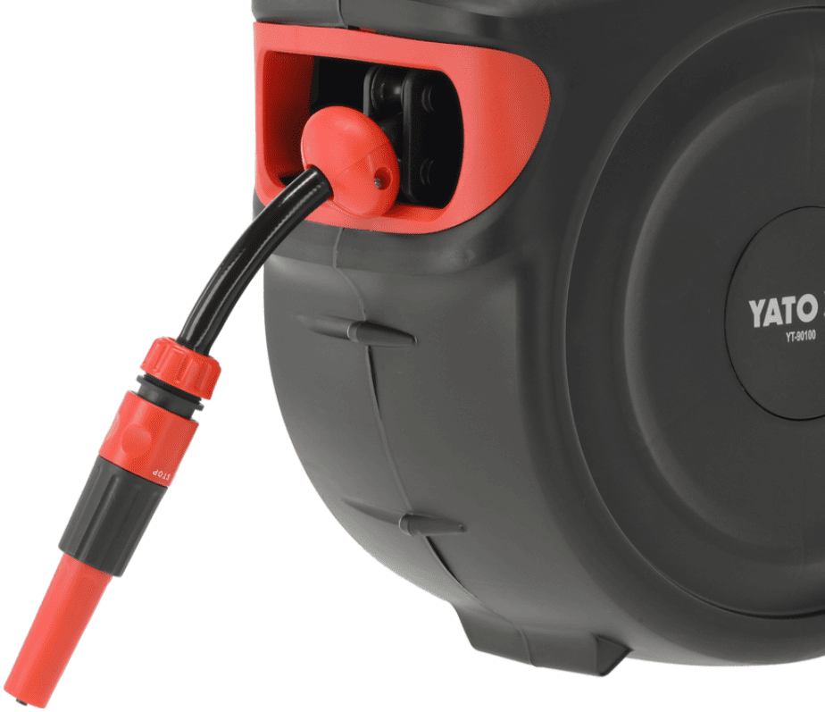 Шланг поливочный с автоматической намоткой 1/2", 15м, YАТО (YT-90100): цена в Минске - Стант Креп