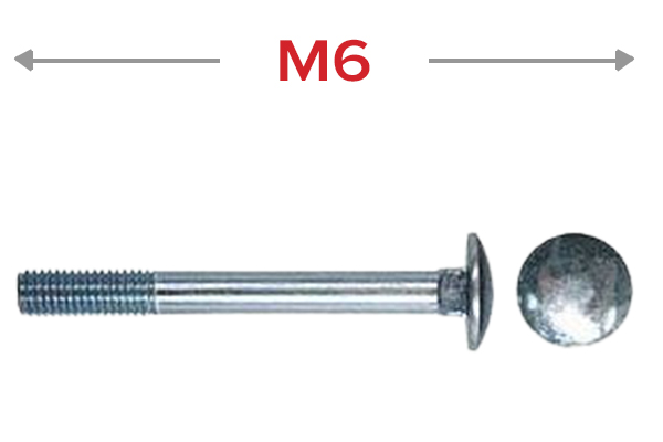 Болт мебельный  М6