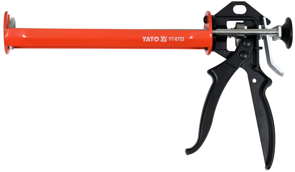 Пистолет для герметика полукорпусной усиленный 300мл YАТО (YT-6753): цена в Минске - Стант Креп.