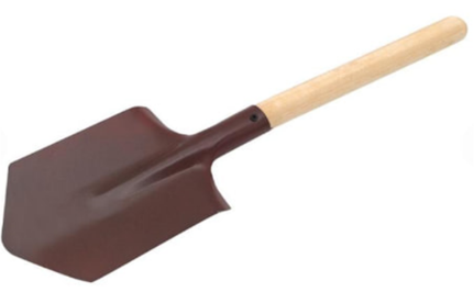 Лопата автомобильная с деревянным черенком
