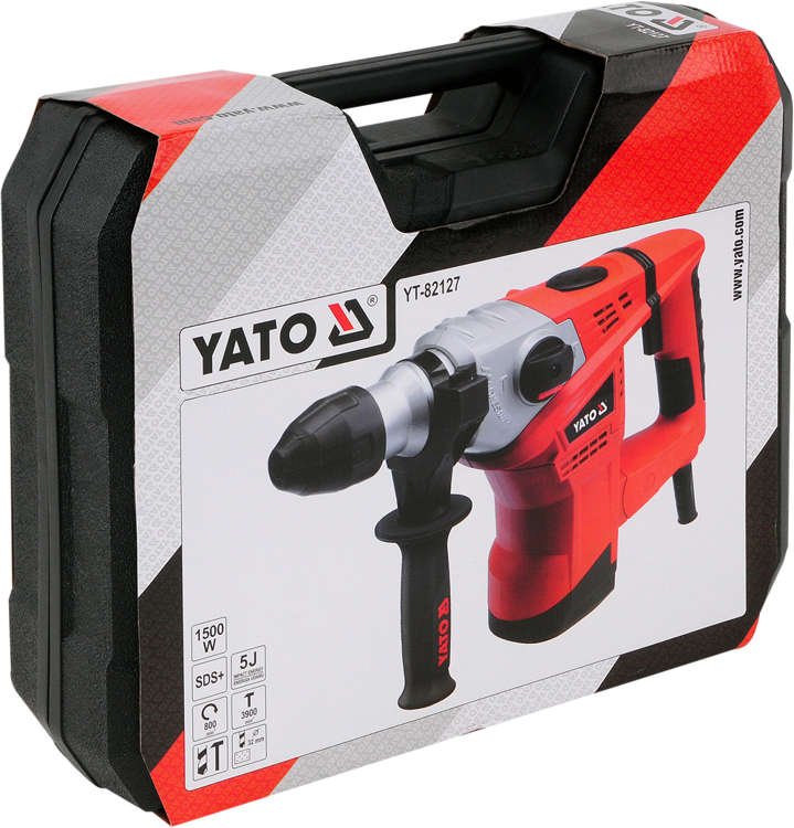 Дрель-перфоратор 1500Вт. YATO, SDS Plus, (арт. YT-82127) (YT-82127) - купить в каталоге Стант Креп.