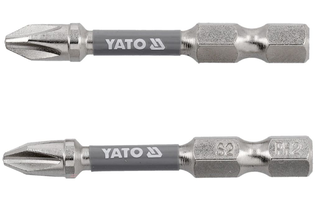 Биты ударные PZ/PH 1/4"x50мм NI YATO/2шт
