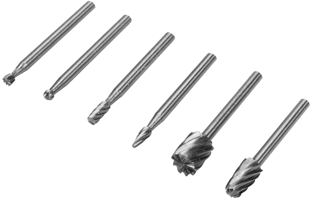 Набор металлических шарошек/бор-фрез 6шт Sthor (25405)