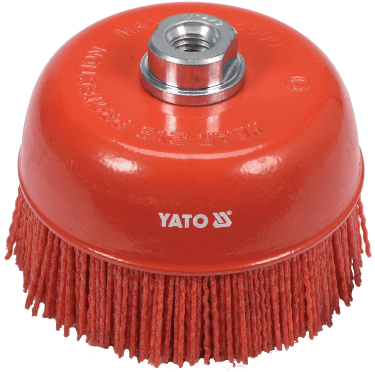 Щетка-крацовка "Чашка", М14, NYLON YATO 