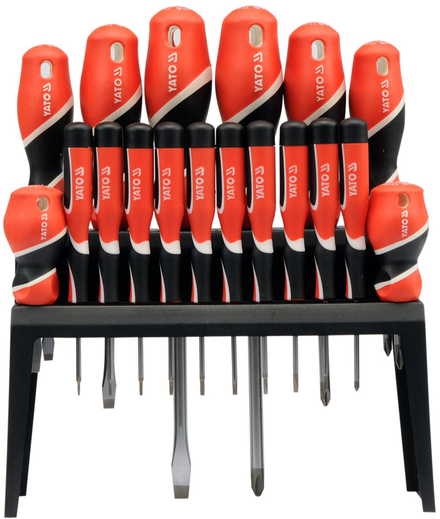 Набор магнитных отвёрток 18шт.S2/HRC58 YАТО (YT-25982): цена в Минске - Стант Креп