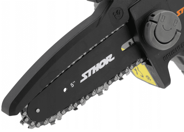 Аккумуляторная садовая цепная пила 20V, 5'', 2Ah, BL, Sthor (78211) - купить в каталоге Стант Креп.