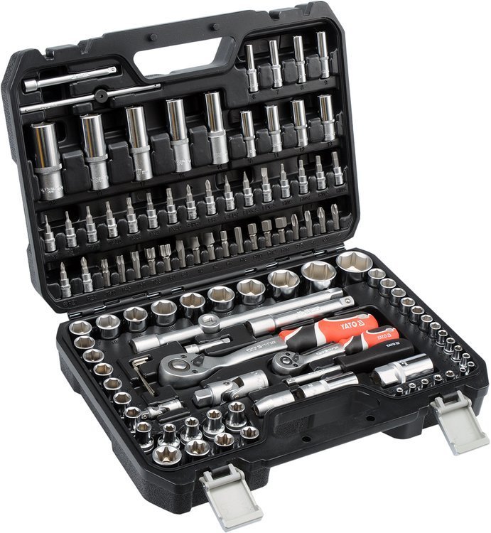 Набор инструментов 1/2"; 1/4" 108пр. YATO, арт. 38791: цена в Минске - Стант Креп