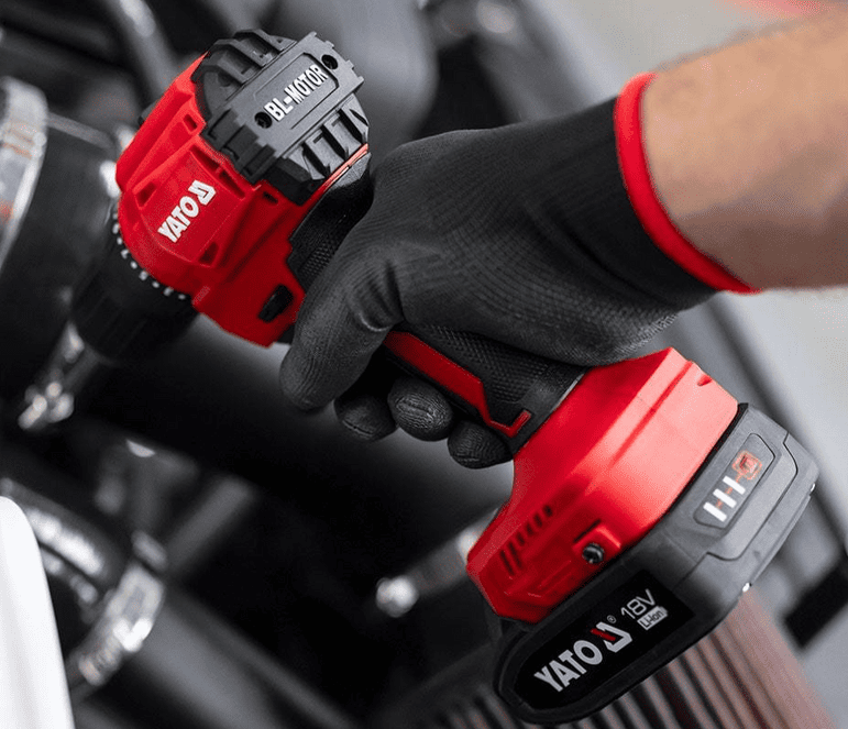 Бесщеточный шуруповерт 18V, 45Nm, без АКБ YATO (YT-827790) - купить в каталоге Стант Креп.