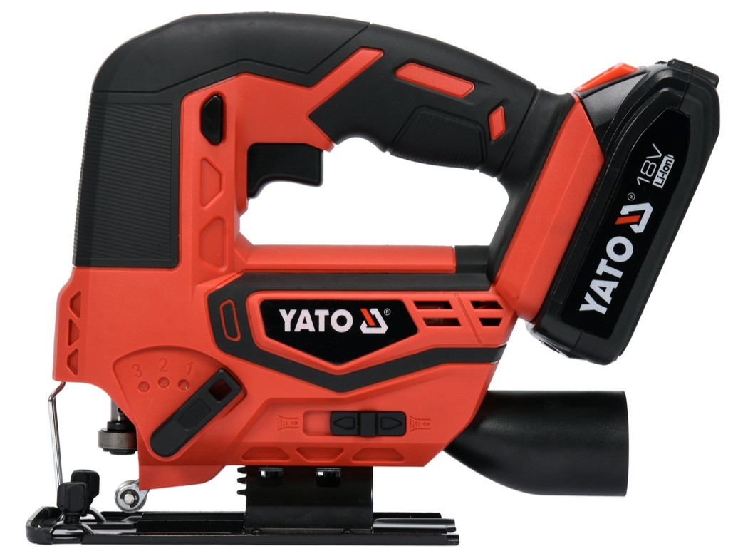 Аккумуляторный лобзик 18V, 0-2500 min⁻¹, 2 Ah YATO (YT-82822) - купить в каталоге Стант Креп.