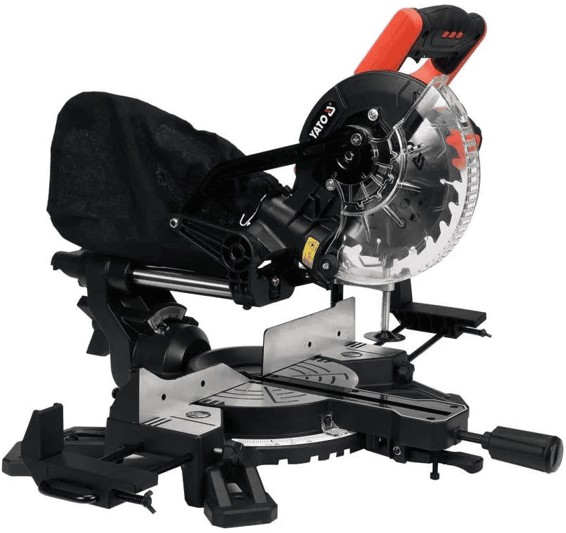 Торцовочная пила с лазером 185мм, 1500W, YATO (YT-82172) - купить в каталоге Стант Креп.