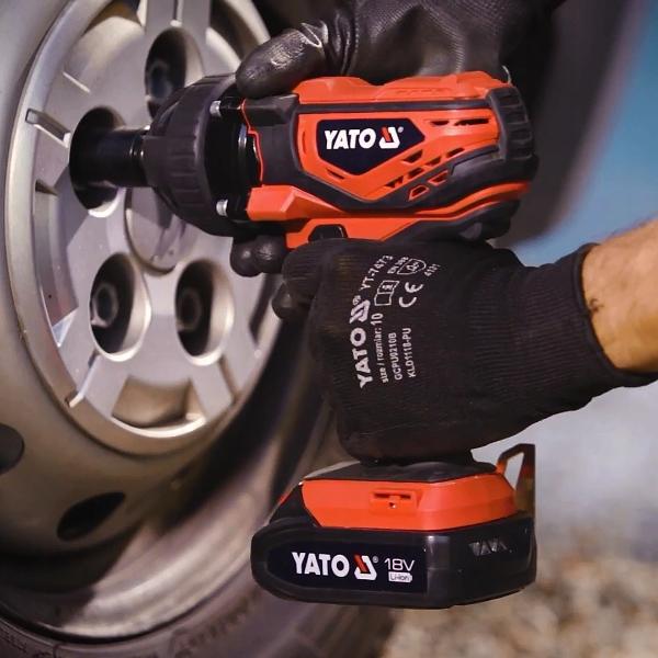 Аккумуляторный ударный гайковерт 18В 300Нм 1/2" YATO (арт.YT-82804)  - купить в каталоге Стант Креп.