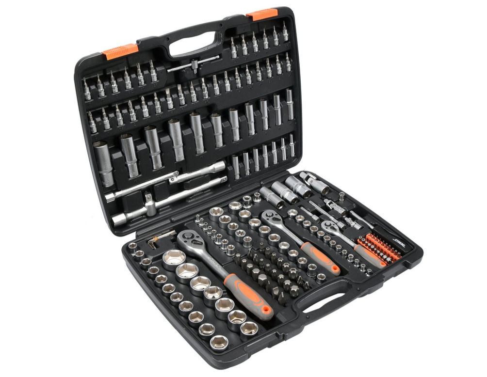 Набор инструментов 1/2", 1/4", 3/8" 173пр. XXL Sthor (58688): цена в Минске - Стант Креп