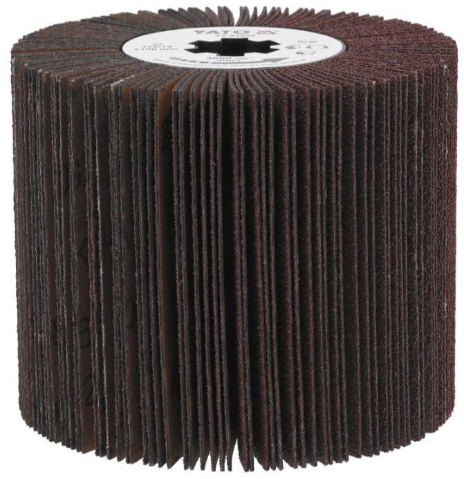 Щётка абразивная лепестковая 120х100х19мм для сатинатора YATO (YT-81958): цена в Минске