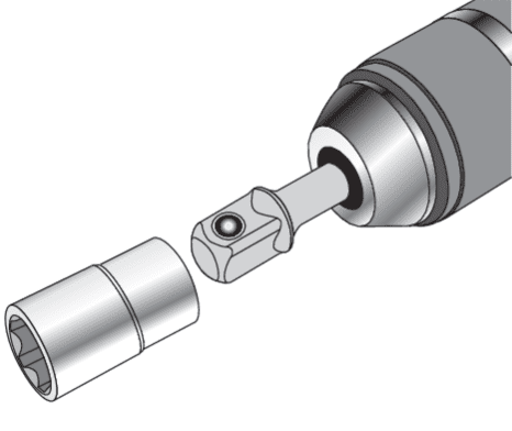Набор адаптеров для торцевых головок 1/4"(6,3мм), 3/8"(9,5мм), 1/2"(12,7мм) YАТО (YT-04685) для шуруповерта - купить в каталоге Стант Креп.