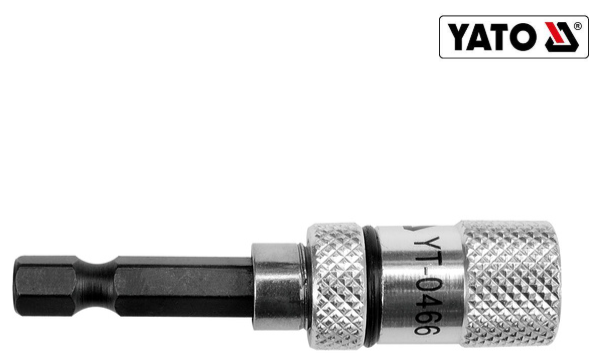 Держатель магнитный для бит 1/4" 60мм YATO (YT-0466) для шуруповерта - купить в каталоге Стант Креп.