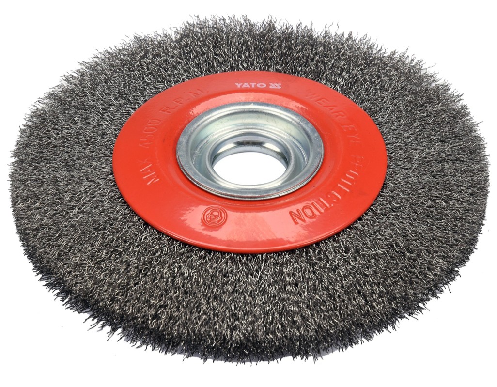 Щетка-крацовка плоск. торц.200/32мм, INOX YАТО (YT-47555): цена в Минске