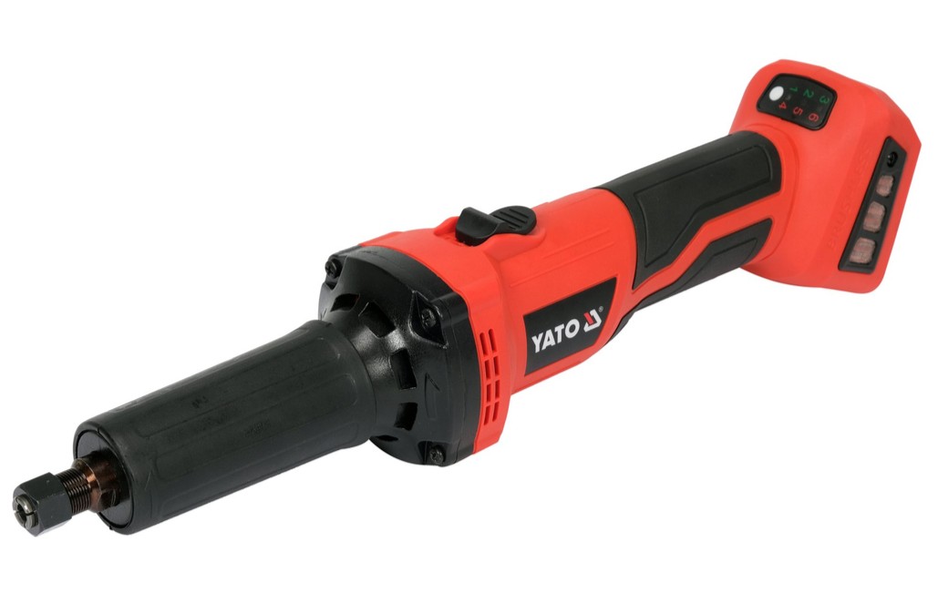 Аккумуляторная бесщеточная прямая шлифмашина 18V, без АКБ, YATO (YT-82824)