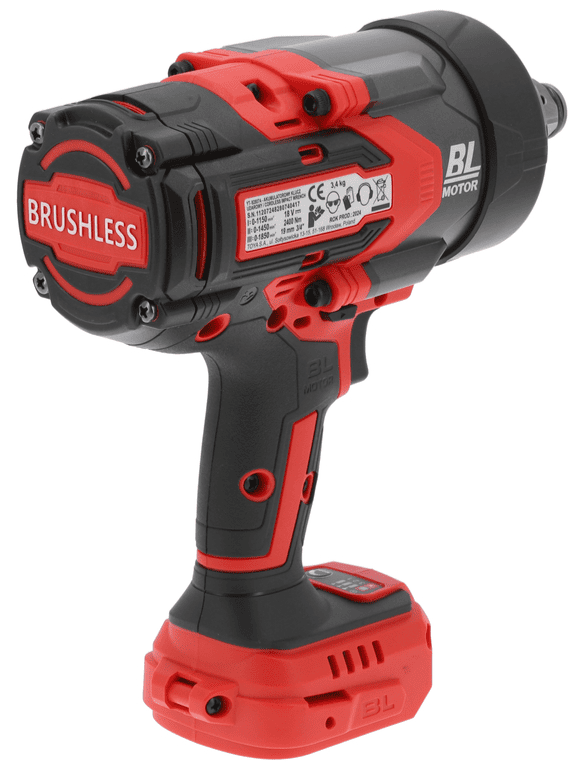 Аккумуляторный бесщеточный ударный гайковерт 18V, 3/4'', 2400Nm, без АКБ, YATO (YT-828074) - купить в каталоге Стант Креп.