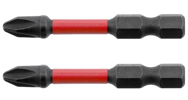 Биты ударные PZ/PH 1/4"x50мм CrMo YATO/2шт