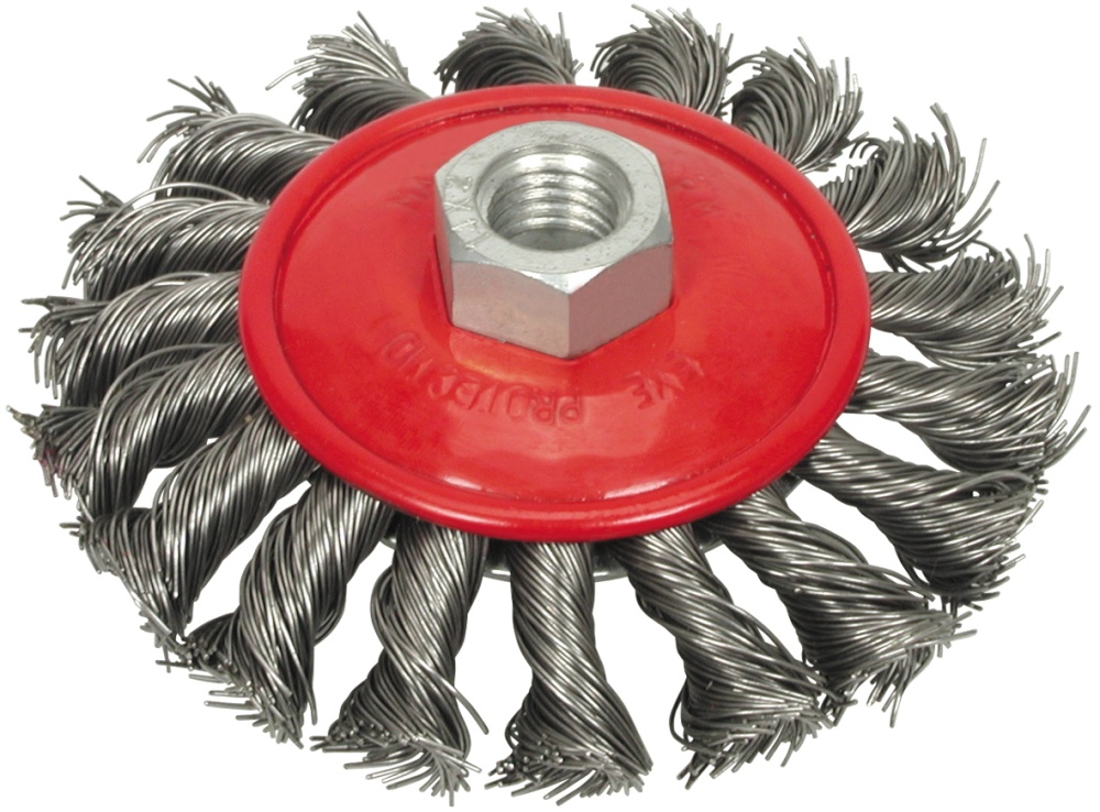 Щетка-крацовка плоск. торцевая, усиленная, с гайкой М14 Vorel: цена в Минске