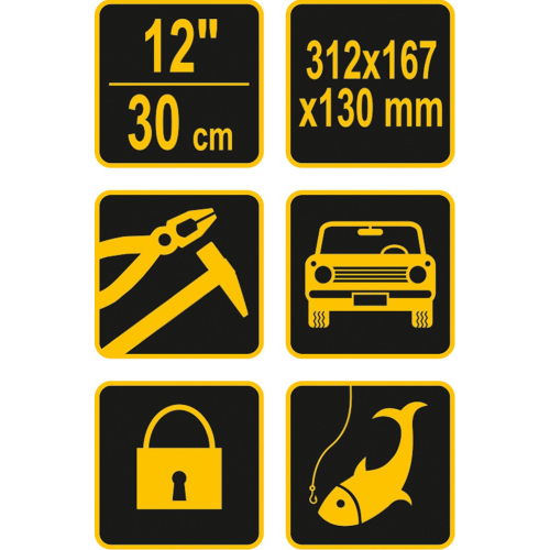 Кейс пластиковый для инструмента 12" (арт.78811) Vorel: цена в Минске - Стант Креп