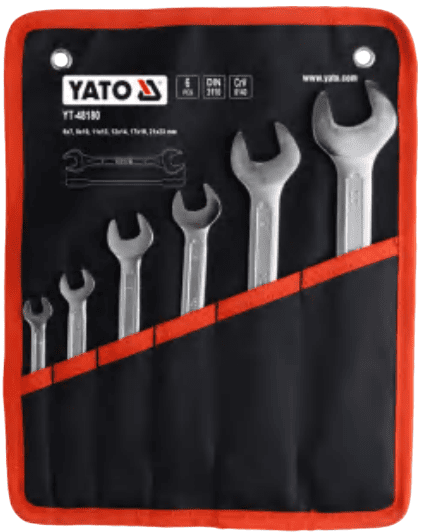 Набор рожковых ключей 6-23мм, 6 пр, YАТО (YT-48180)