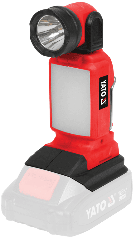Светодиодный фонарь LED 2в1, 18V, 250 Lm, без АКБ, YАТО (YT-829691) - купить в каталоге Стант Креп.