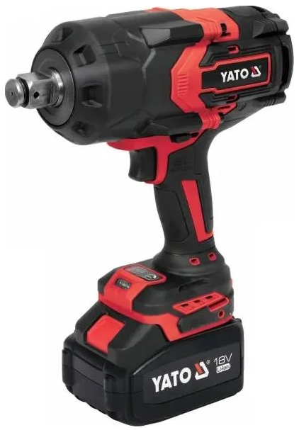 Аккумуляторный бесщеточный ударный гайковерт 18V, 1'', 2400Nm, 6,0Аh YATO (YT-828079)