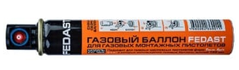 Газовый баллон для монт. пистолета FEDAST - купить в каталоге Стант Креп.
