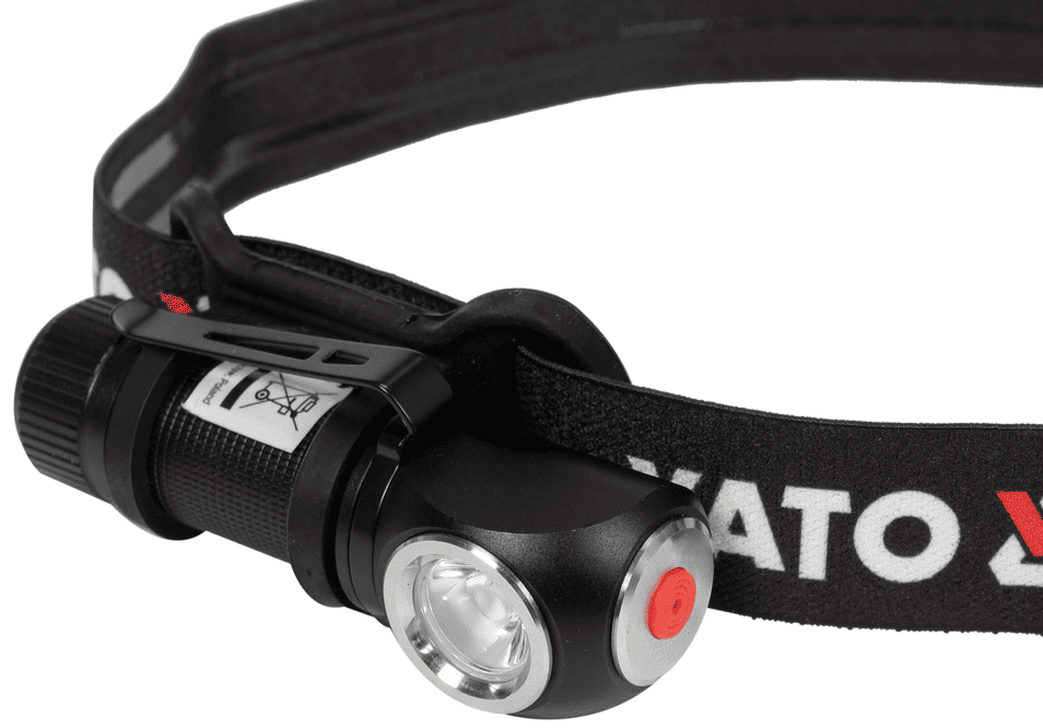 Налобный LED фонарь 2в1, 3W, 3.7V, 0.7Ah, 350 Lm, YАТО (YT-08597) - купить в каталоге Стант Креп.