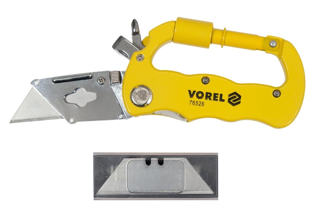 Нож универсальный складной 61х33мм, Vorel (76526): цена в Минске - Стант Креп.