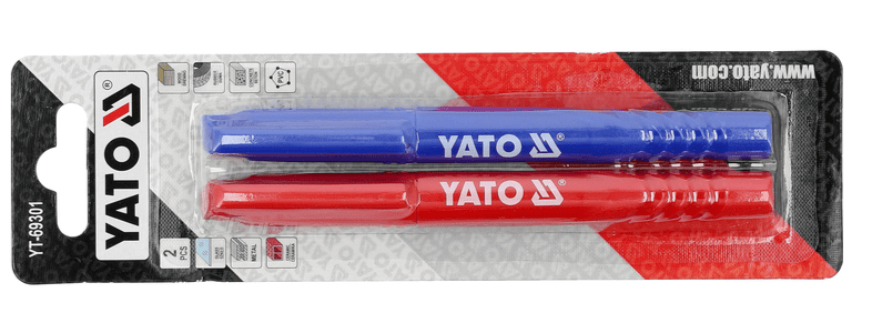 Маркер строительный, синий-красный, YАТО (YT-69301): цена в Минске - Стант Креп.