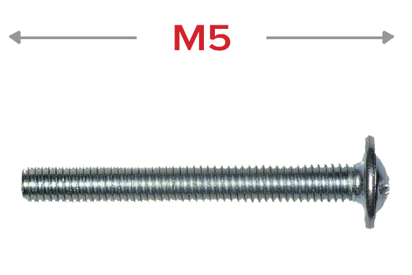 Винт мебельный М5