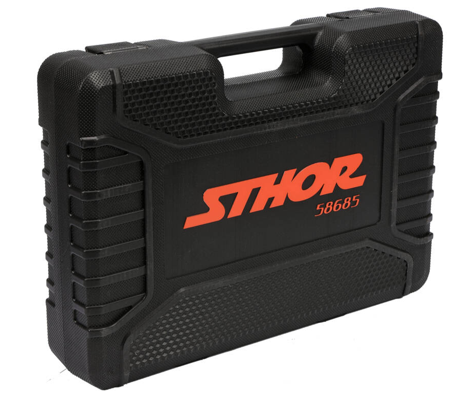 Набор инструмента 1/2", 1/4" 108пр.L Sthor (58685): цена в Минске - Стант Креп