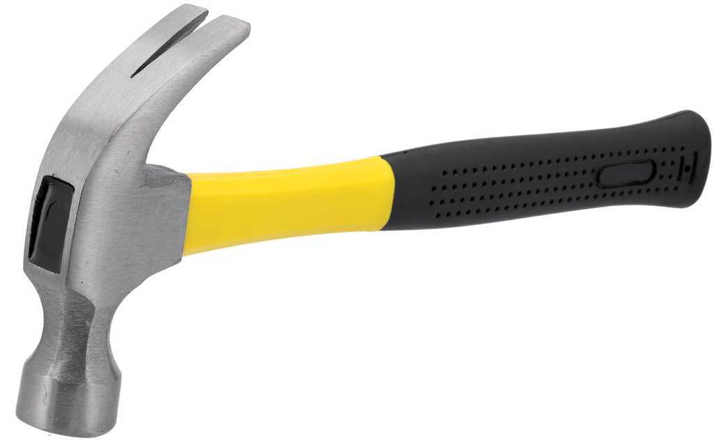 Молоток-гвоздодер, фиберглассовая ручка Vorel: цена в Минске - Стант Креп