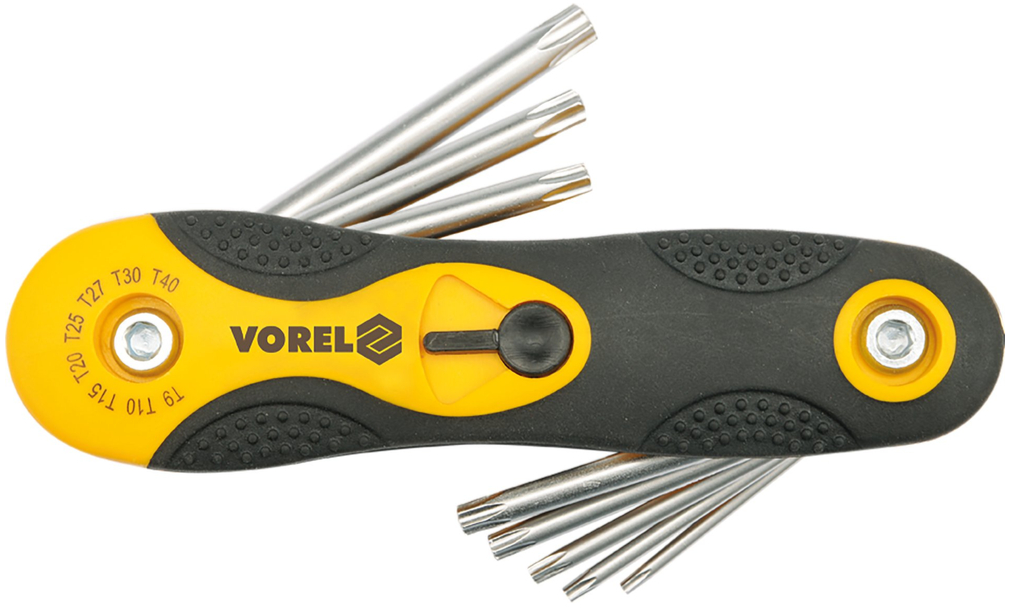 Отвертка TORX 8 шт Т9-Т40 Vorel: цена в Минске - Стант Креп