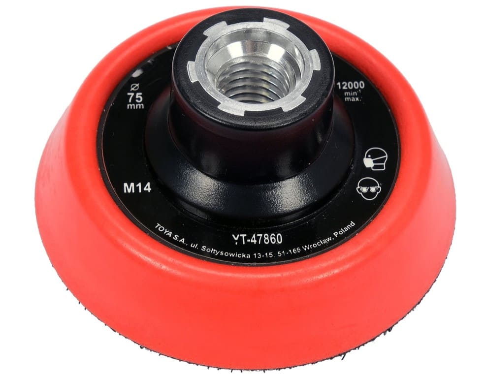 Диск шлиф. 75х16мм, М14, липучка, YАТО (YT-47860)