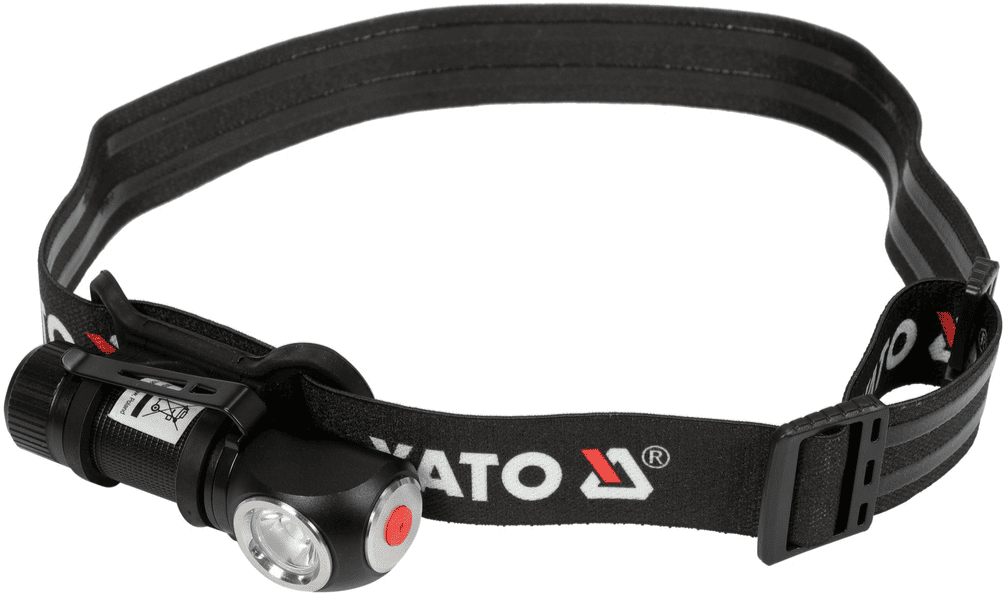 Налобный LED фонарь 2в1, 3W, 3.7V, 0.7Ah, 350 Lm, YАТО (YT-08597)