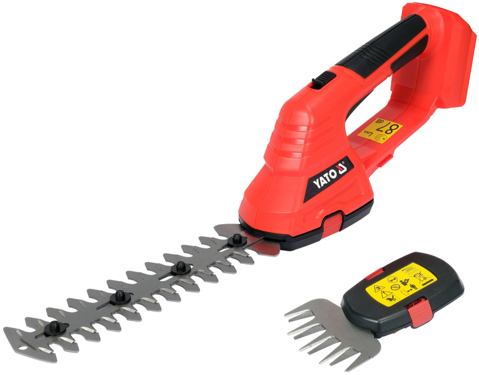 Аккумуляторные садовые ножницы-кусторез 2в1, 18V без АКБ YATO (YT-828356) - купить в каталоге Стант Креп.
