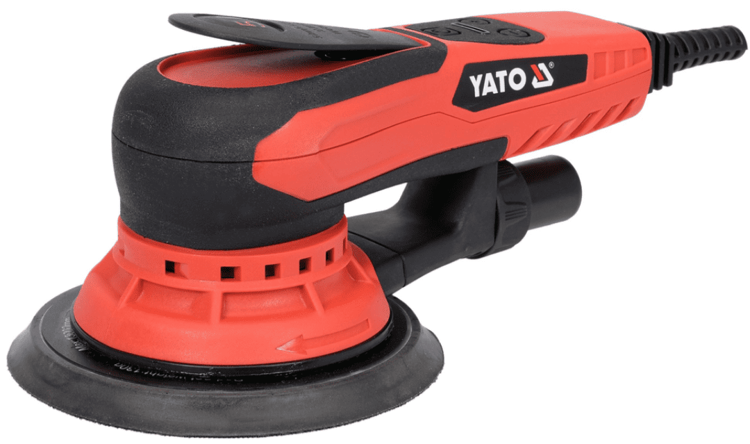 Бесщеточная эксцентриковая шлифмашина 150мм, 350W, с регул.скорости, YATO (YT-82206)