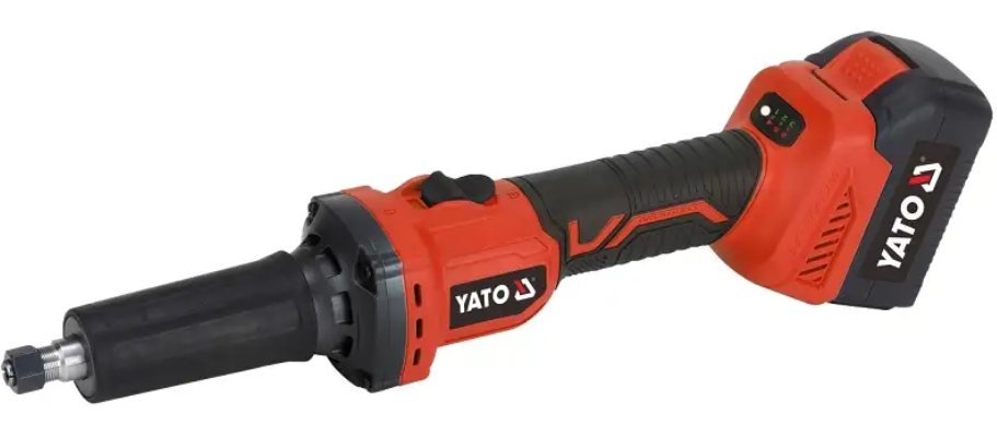 Аккумуляторная бесщеточная прямая шлифмашина 18V, 2х4,0Ah, YATO (YT-8282445)