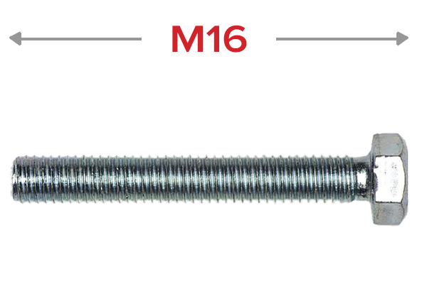 Болт шестигранный М16