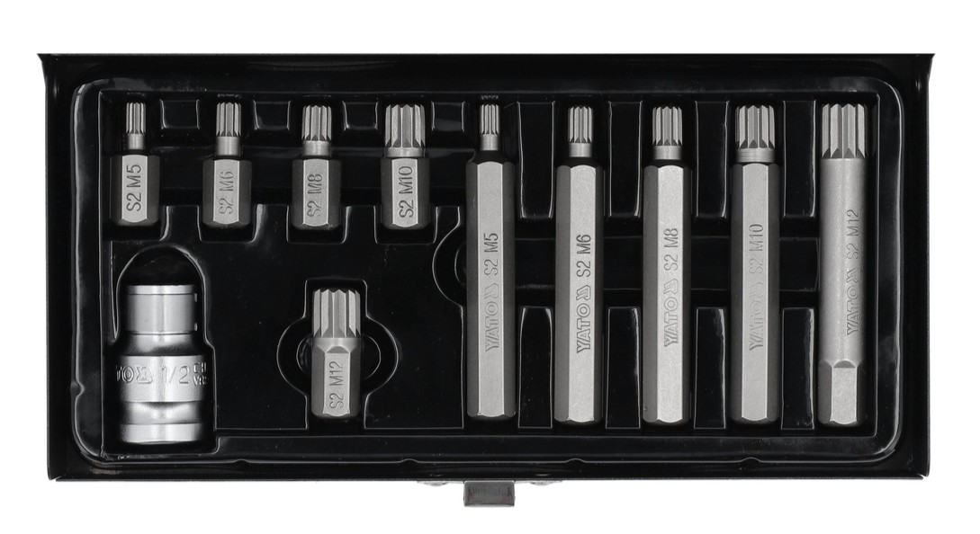 Набор бит SPLINE 1/2" YATO (YT-0415)