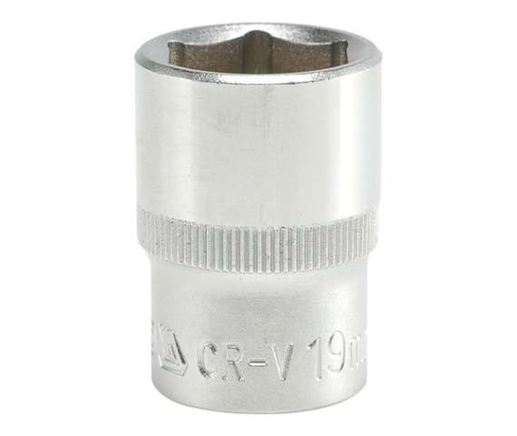 Торцевая головка 6-гранная короткая 1/2" CrV  YATO