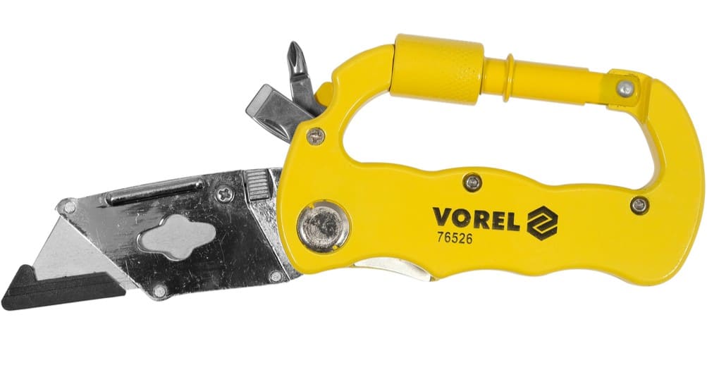 Нож универсальный складной 61х33мм, Vorel (76526)