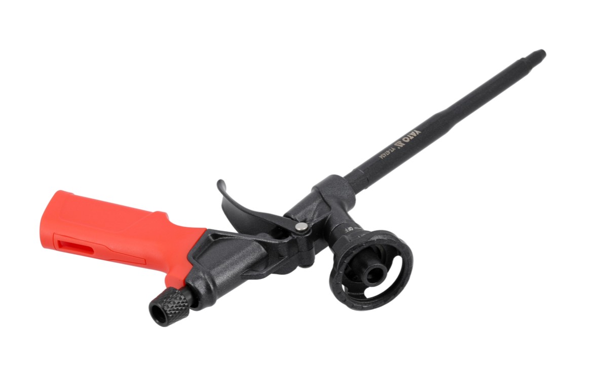 Пистолет для монтажной пены с доп. клапаном Al/PTFE YATO (YT-67434): цена в Минске - Стант Креп.