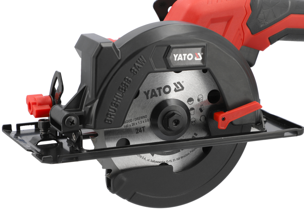 Аккумуляторная циркулярная пила 18V, 140мм, 2х4Ah YATO (YT-8281185) - купить в каталоге Стант Креп.