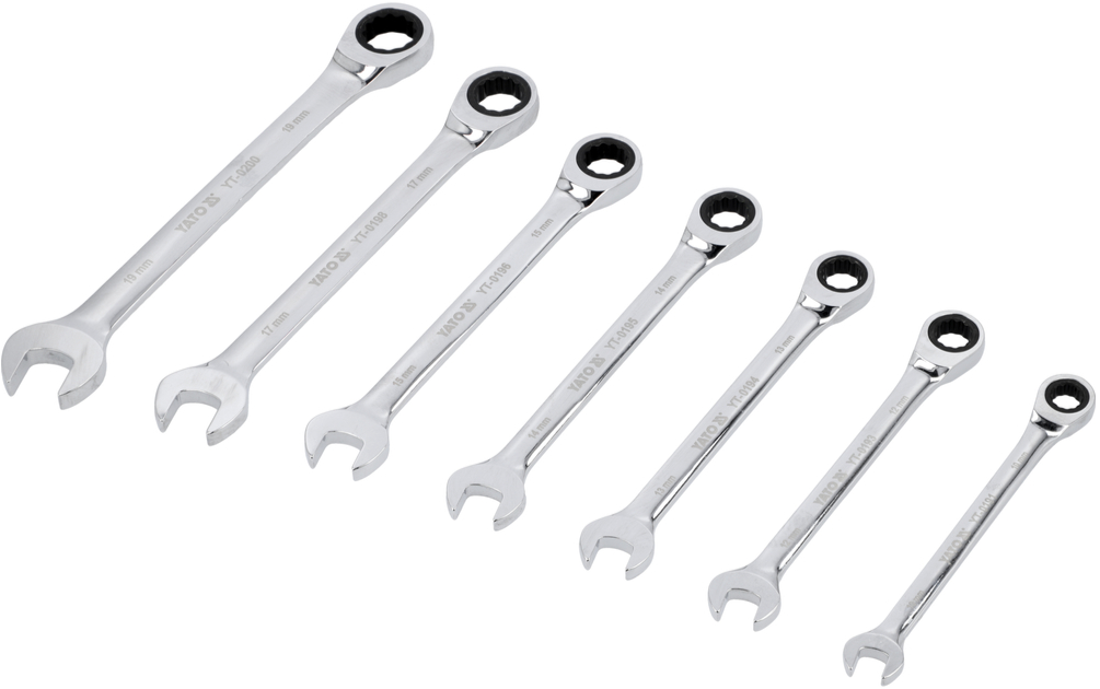 Набор ключей комбинированных с трещоткой 7пр YATO (YT-0208): цена в Минске - Стант Креп