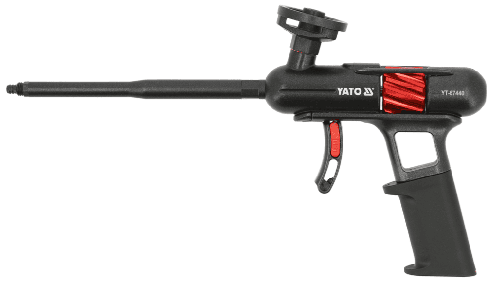 Пистолет для монтажной пены 340/185мм, Alum/PTFE YATO (YT-67440)