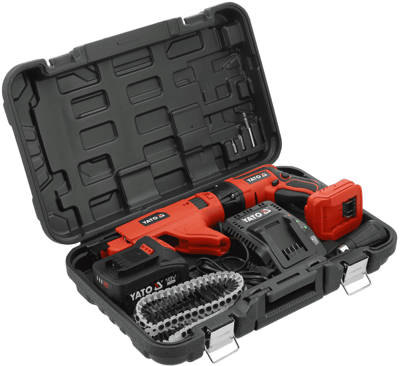 Аккумуляторный ленточный шуруповерт 18V, 4.0Аh, YАТО (YT-82075) - купить в каталоге Стант Креп.